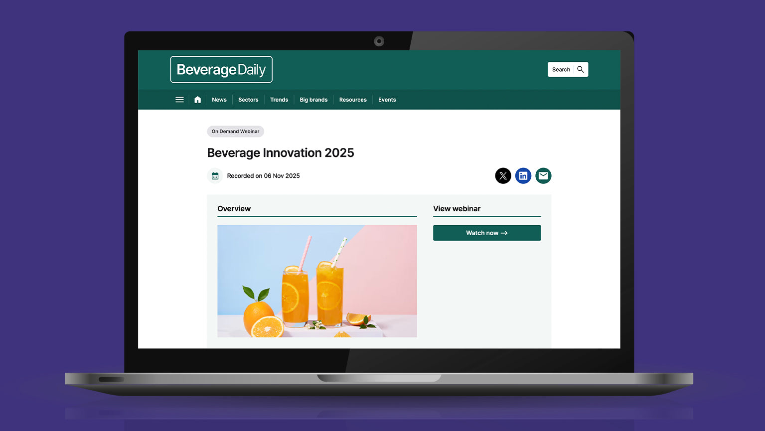 Beverage Daily - Innovation 2025