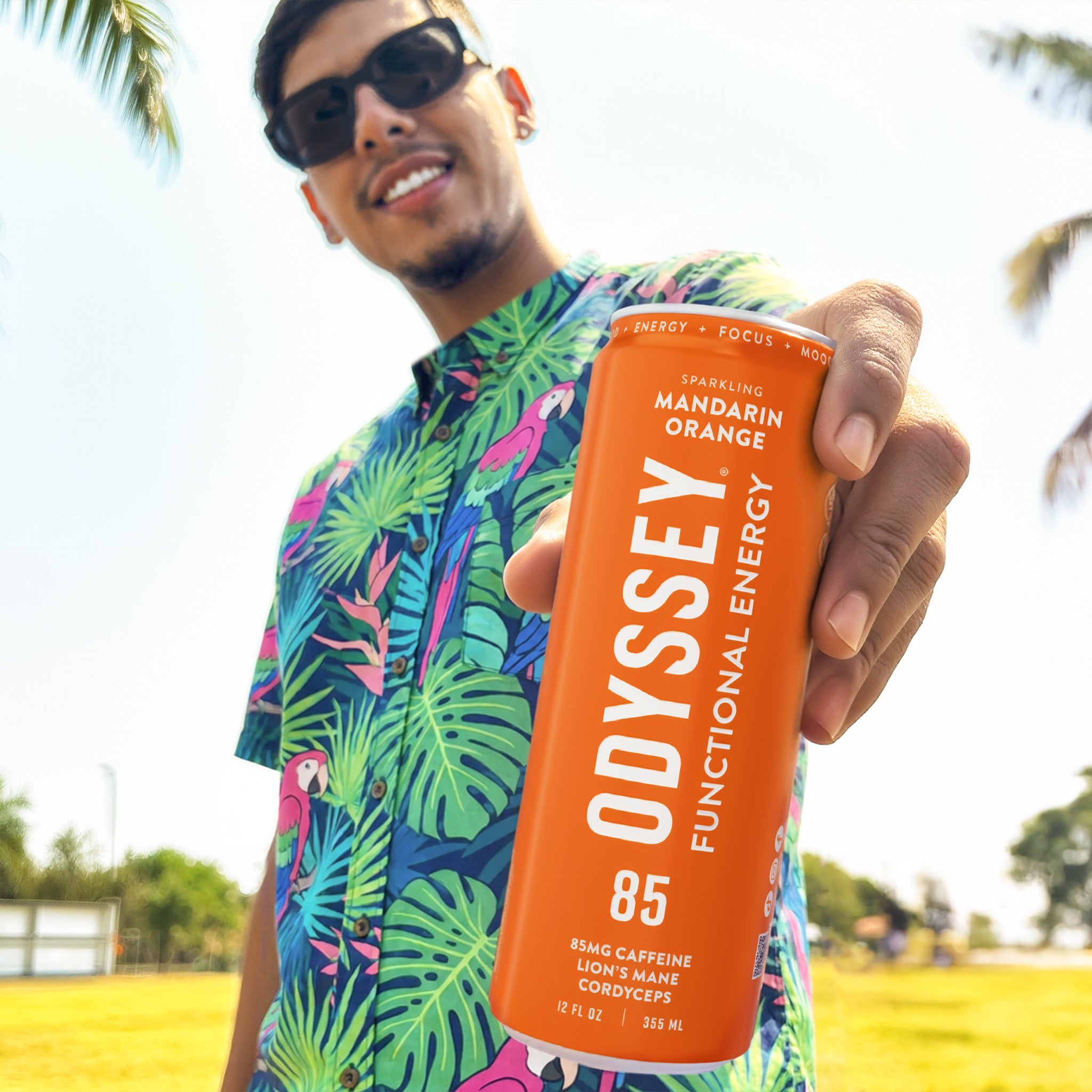 Mandarin Orange Sparkling Energy Drink - 85MG Caffeine – Odyssey