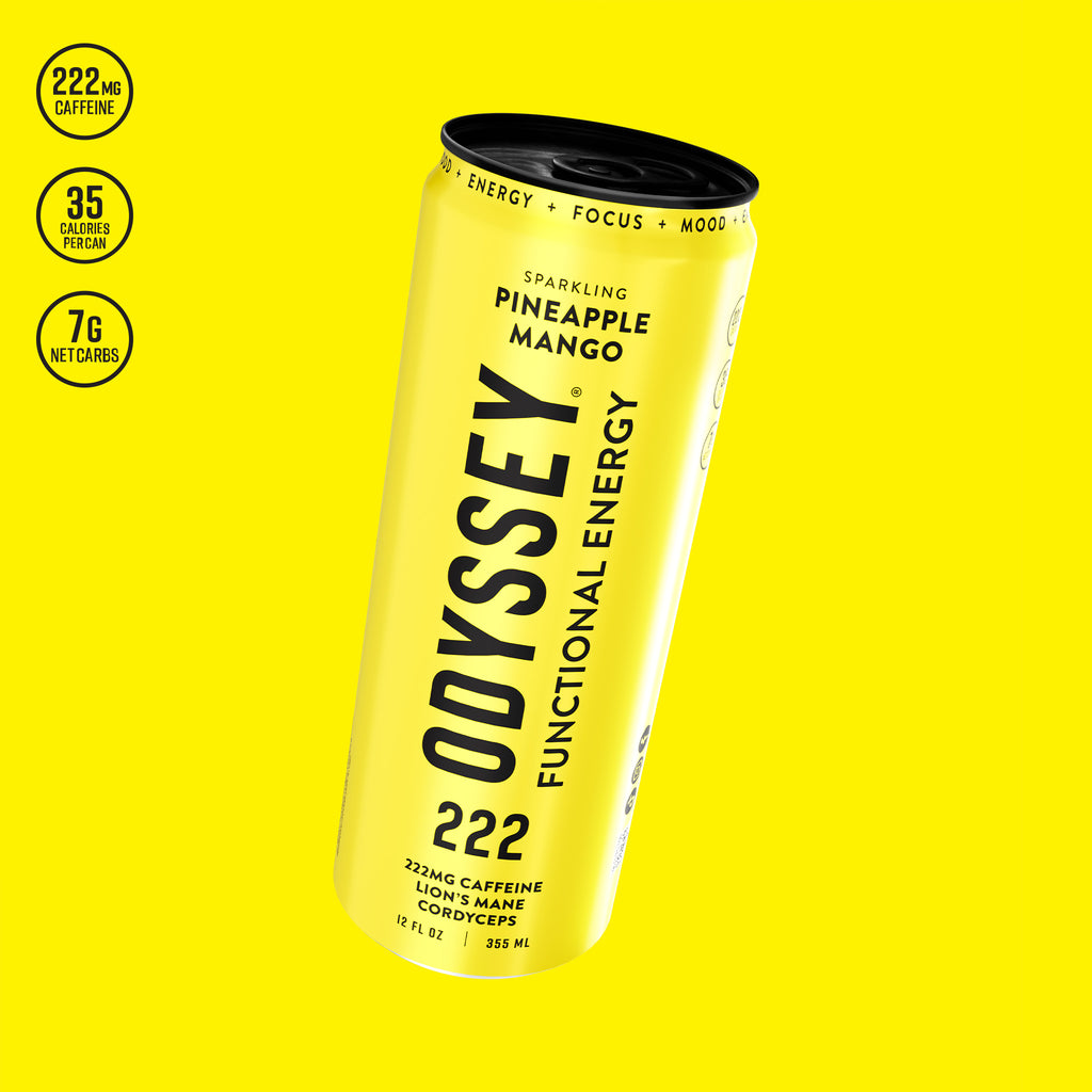 Pineapple Mango 222 Sparkling Energy Drink - 222mg Caffeine