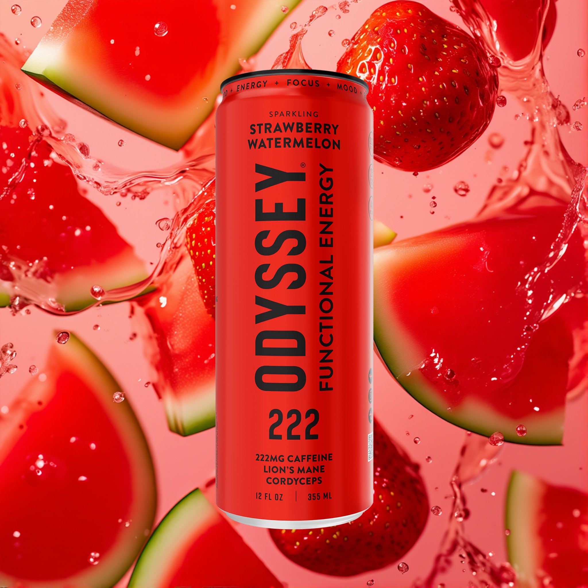 【いちごプレミアム】 KB high voltage 500 Strawberry Watermelon Sparkling Energy Drink - 222MG Caffeine