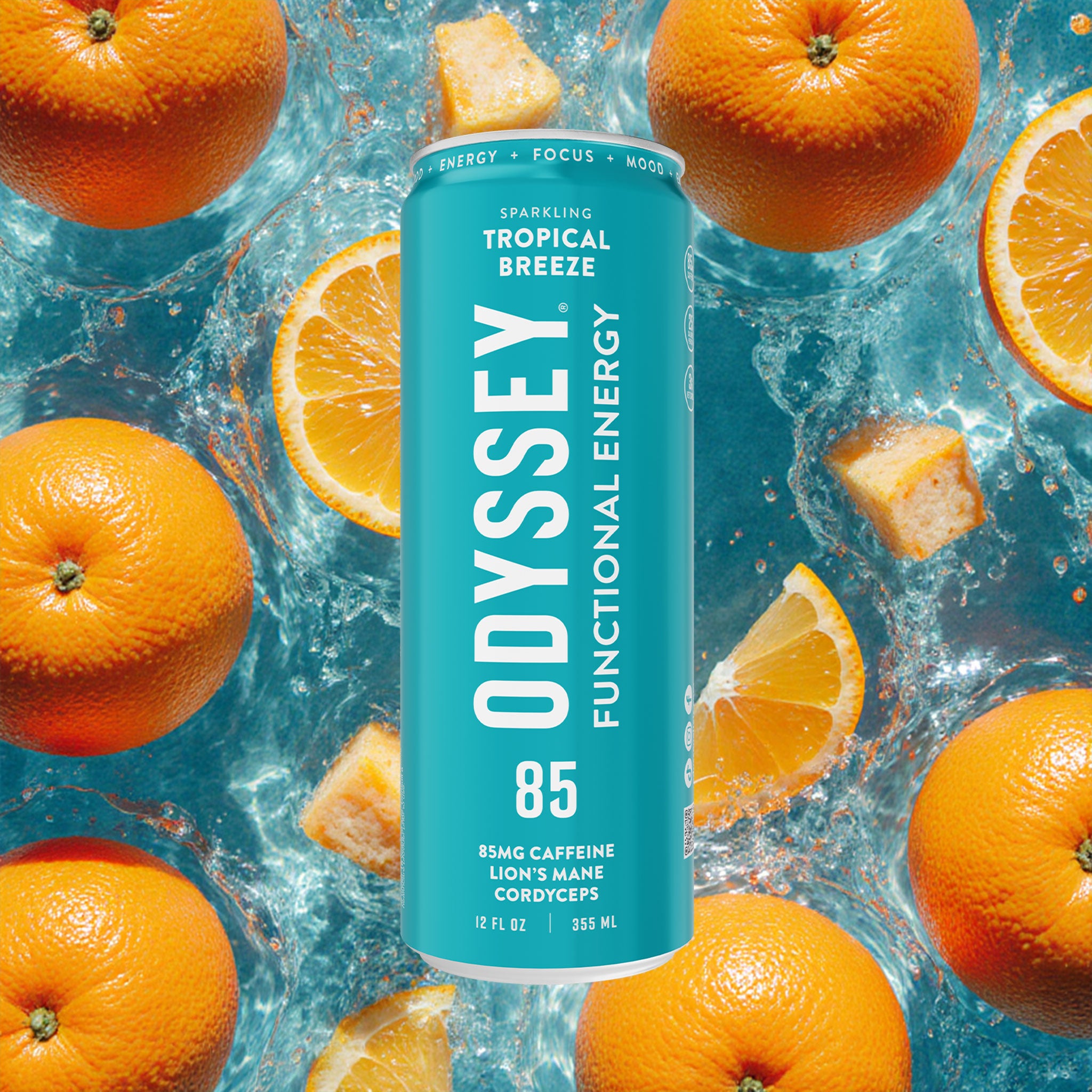 Tropical Breeze Sparkling Energy Drink - 85MG Caffeine – Odyssey