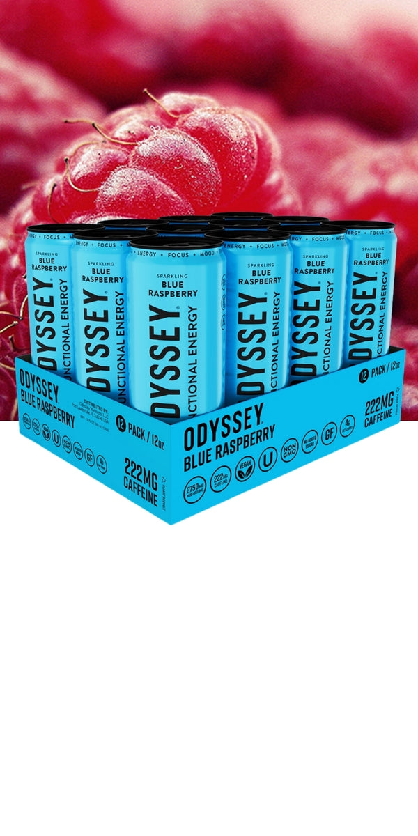 Blue Raspberry Sparkling Energy Drink - 222MG Caffeine