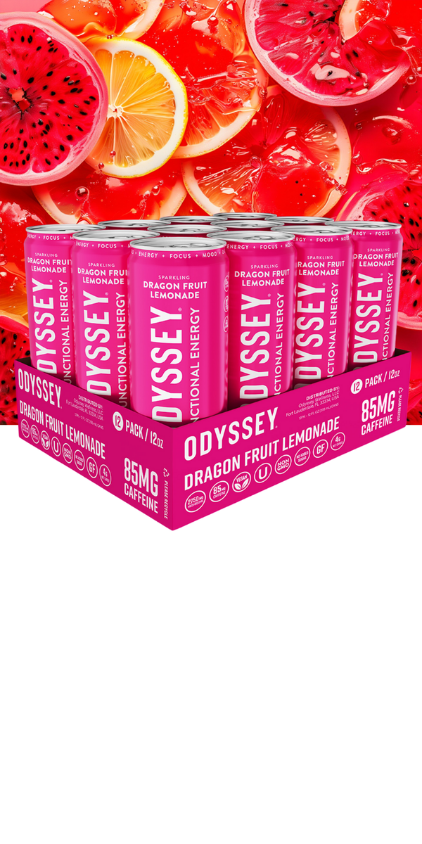 Dragon Fruit Lemonade Sparkling Energy Drink - 85MG Caffeine