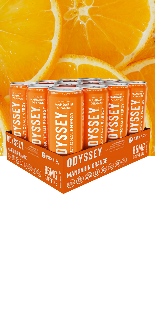 Mandarin Orange Sparkling Energy Drink - 85MG Caffeine