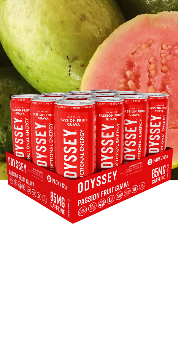 Passion Fruit Guava Sparkling Energy Drink - 85MG Caffeine