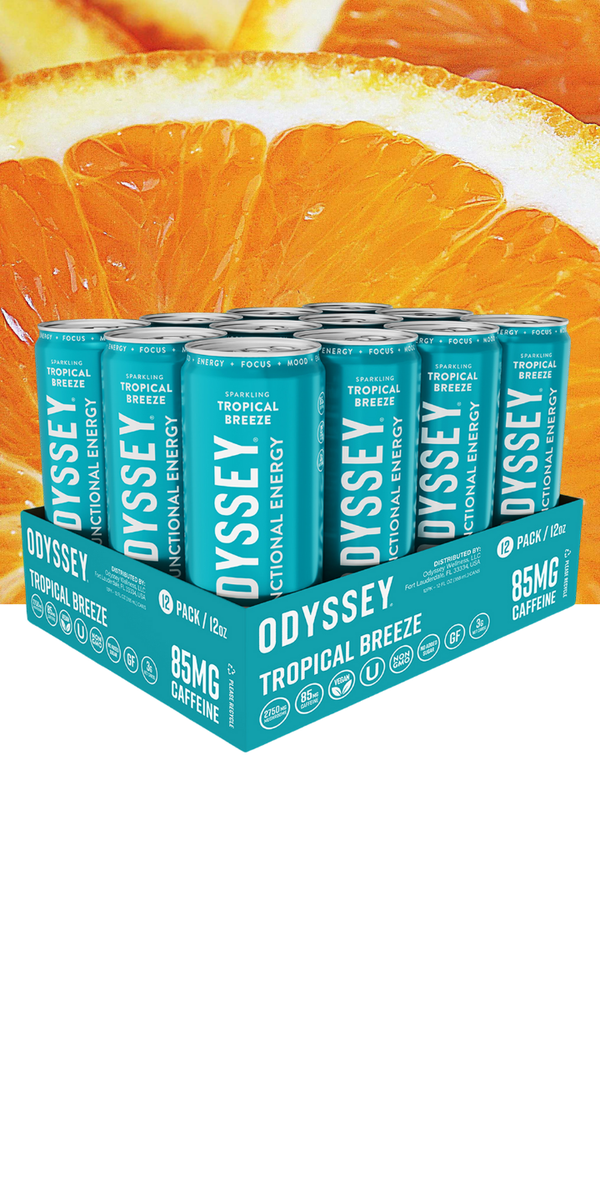 Tropical Breeze Sparkling Energy Drink - 85MG Caffeine